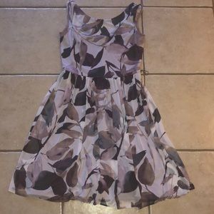 Purple Floral Dress-Le Chateau